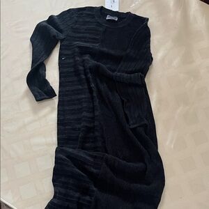 Maiyet Black Ribbed Knit Dress